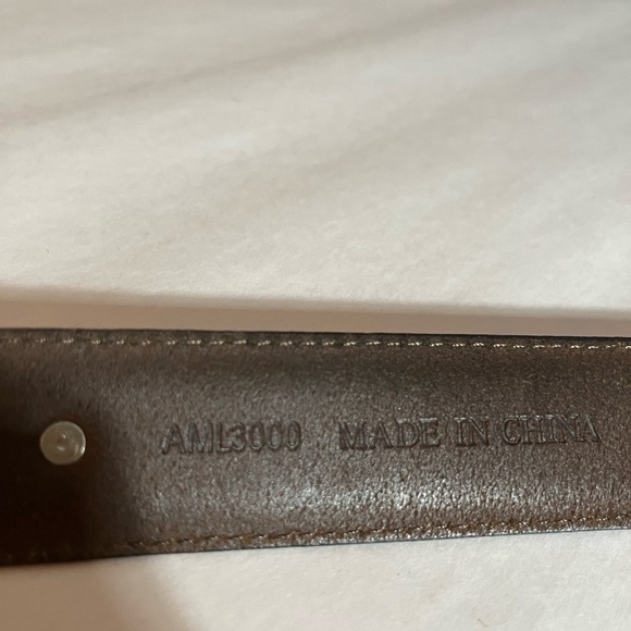 Golf Top Grain Brown western Leather Ranch Club Belt Size 42 AML3000 - Picture 5 of 15